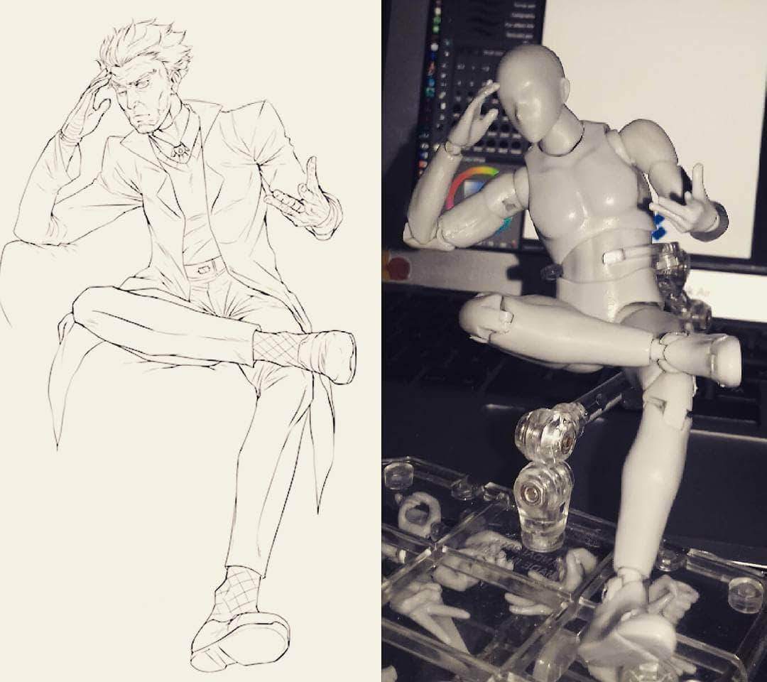 S.H.Figuarts Body-kun DX Set  Drawing reference poses, Art poses